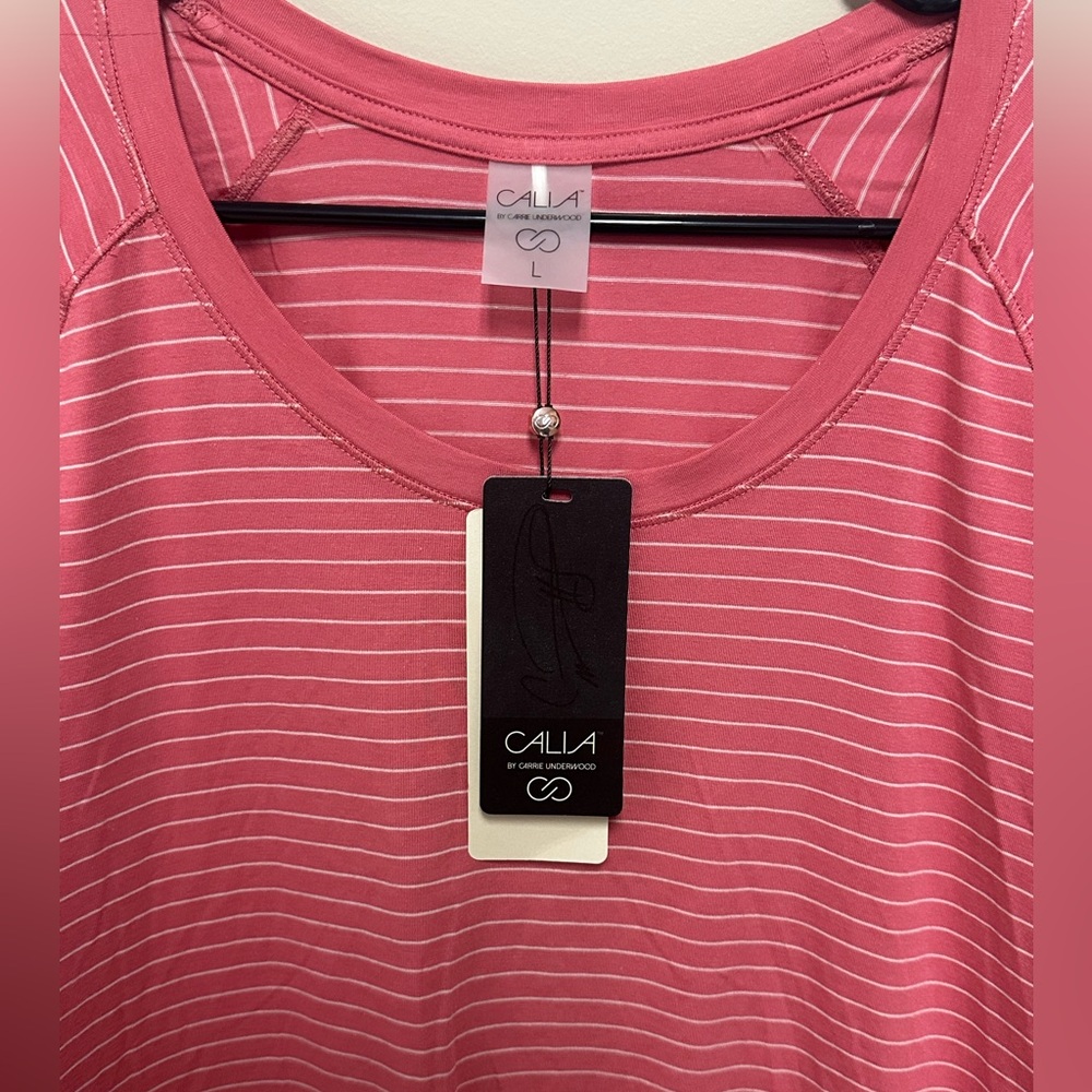 NWT Calia by Carrie Underwood Everyday LS Tee Color:Rusty Rose/Peach Whip Size L - Picture 8 of 10